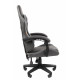 Офисное кресло Chairman CH28 экокожа, черно-серый