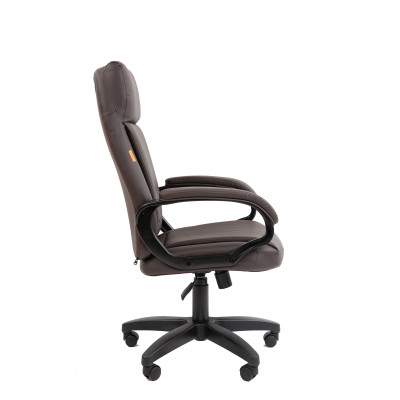 Офисное кресло Chairman 794LT Россия чер.пласт экокожа коричневая