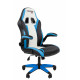Офисное кресло Chairman Game 15 Россия экокожа черный/голубой/белый