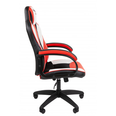 Офисное кресло Chairman Game 17 Россия экокожа черный/красный/белый