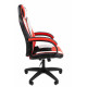 Офисное кресло Chairman Game 17 Россия экокожа черный/красный/белый