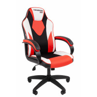 Офисное кресло Chairman Game 17 Россия экокожа черный/красный/белый