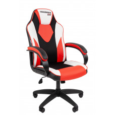 Офисное кресло Chairman Game 17 Россия экокожа черный/красный/белый