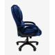 Кресло Chairman Home 434 Россия ткань Т-82 синее (черный пластик)