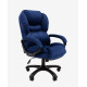Кресло Chairman Home 434 Россия ткань Т-82 синее (черный пластик)
