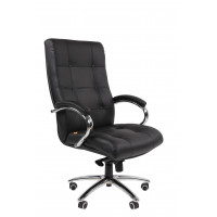 Офисное кресло Chairman 424 Россия нат.кожа/экокожа черная (мультиблок)
