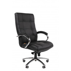Офисное кресло Chairman 424 Россия нат.кожа/экокожа черная (мультиблок)