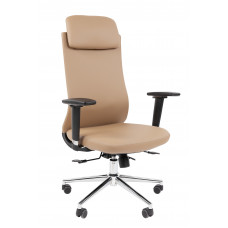 Офисное кресло Chairman 500LUX Россия экокожа бежевый