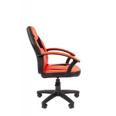 Кресло Chairman Kids 110 Россия экопремиум черный/красный