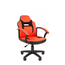 Кресло Chairman Kids 110 Россия экопремиум черный/красный