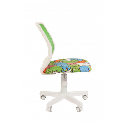 Кресло Chairman Kids 112 Россия ткань котики/TW-А 31 белый пластик