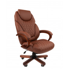 Офисное кресло Chairman 406 Россия экопремиум коричневое N
