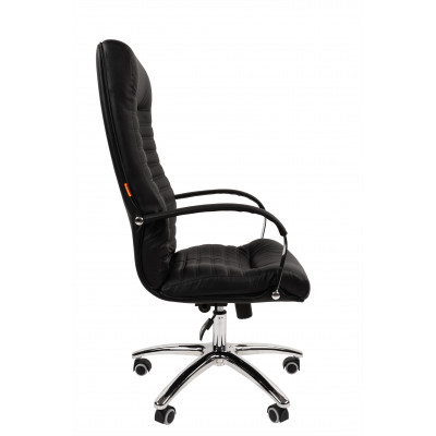 Офисное кресло Chairman 480 Россия нат.кожа/экокожа черный N