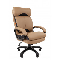 Офисное кресло Chairman 505 экопремиум бежевый (черный пластик)