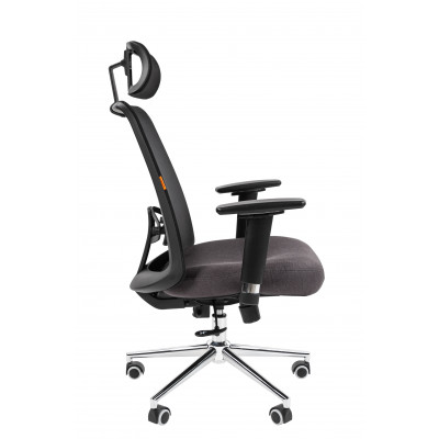 Офисное кресло Chairman 535 Россия LUX ткань черный/серый