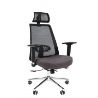 Офисное кресло Chairman 535 Россия LUX ткань черный/серый