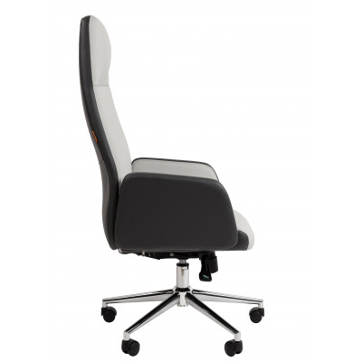 Офисное кресло Chairman 929 Россия экопремиум серый/светло-серый