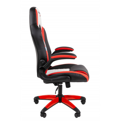 Офисное кресло Chairman Game 15 Россия экокожа черный/красный/белый