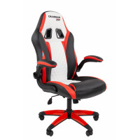 Офисное кресло Chairman Game 15 Россия экокожа черный/красный/белый