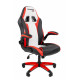 Офисное кресло Chairman Game 15 Россия экокожа черный/красный/белый