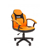 Кресло Chairman Kids 110 Россия экопремиум черный/оранжевый