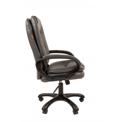 Офисное кресло Chairman 668 Россия экопремиум серый (черный пластик)