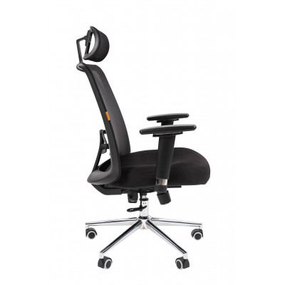 Офисное кресло Chairman 535 Россия LUX ткань черный/черный