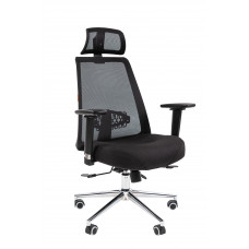 Офисное кресло Chairman 535 Россия LUX ткань черный/черный