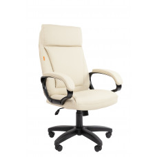 Офисное кресло Chairman 794LT Россия чер.пласт экокожа светло-бежевая