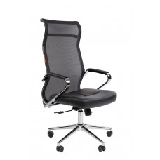 Офисное кресло Chairman 702 Россия экопремиум черный/сетка