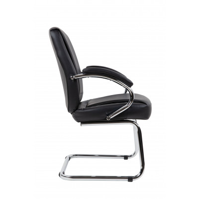 Офисное кресло Chairman 794V Россия хром экокожа черный