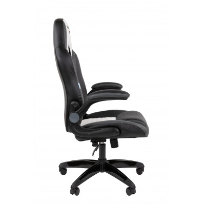 Офисное кресло Chairman Game 15 Россия экокожа черный/серый/белый