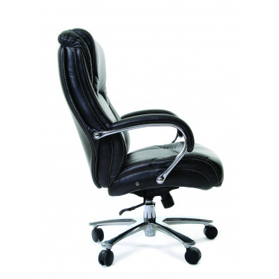 Офисное кресло Chairman 402 Россия нат.кожа/экокожа черная