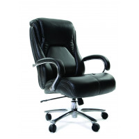 Офисное кресло Chairman 402 Россия нат.кожа/экокожа черная
