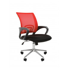 Офисное кресло Chairman 696 Россия TW красный хром new