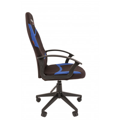 Кресло Chairman game 9 Россия ткань черно/синий New