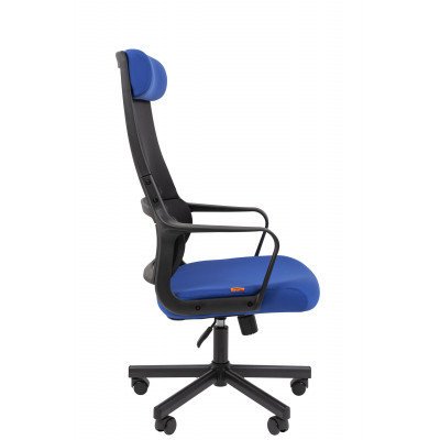Офисное кресло Chairman 590 Россия черный/синий