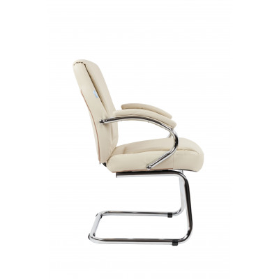 Офисное кресло Chairman 794V Россия хром экокожа бежевый