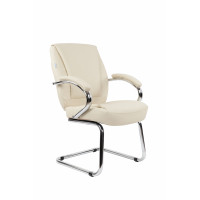 Офисное кресло Chairman 794V Россия хром экокожа бежевый