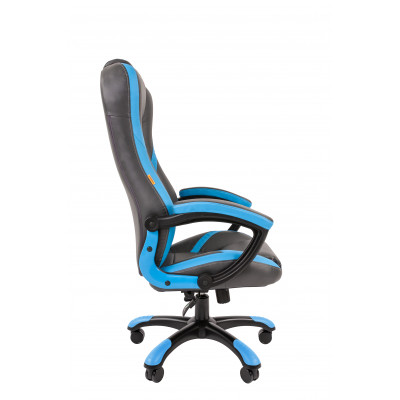 Офисное кресло Chairman   game 22 Россия экопремиум серый/голубой