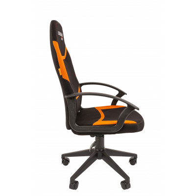 Кресло Chairman game 9 Россия ткань черно/оранжевый New