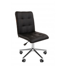 Офисное кресло Chairman 030 Россия экопремиум черный, хром, без подлокотников