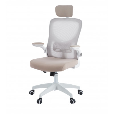 Офисное кресло Chairman CH633 белый пластик, бежевый