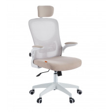 Офисное кресло Chairman CH633 белый пластик, бежевый