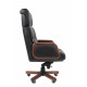 Офисное кресло Chairman 417 Россия нат.кожа/экокожа черная (мультиблок)