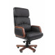 Офисное кресло Chairman 417 Россия нат.кожа/экокожа черная (мультиблок)