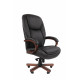 Офисное кресло Chairman 408 Россия нат.кожа/экокожа черная (мультиблок)