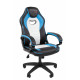 Офисное кресло Chairman Game 16 Россия экокожа черный/голубой/белый