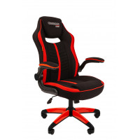 Кресло Chairman game 19 Россия ткань черн./красн. н.п.