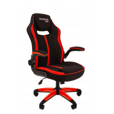 Кресло Chairman game 19 Россия ткань черн./красн. н.п.